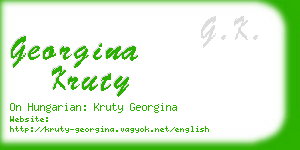 georgina kruty business card
